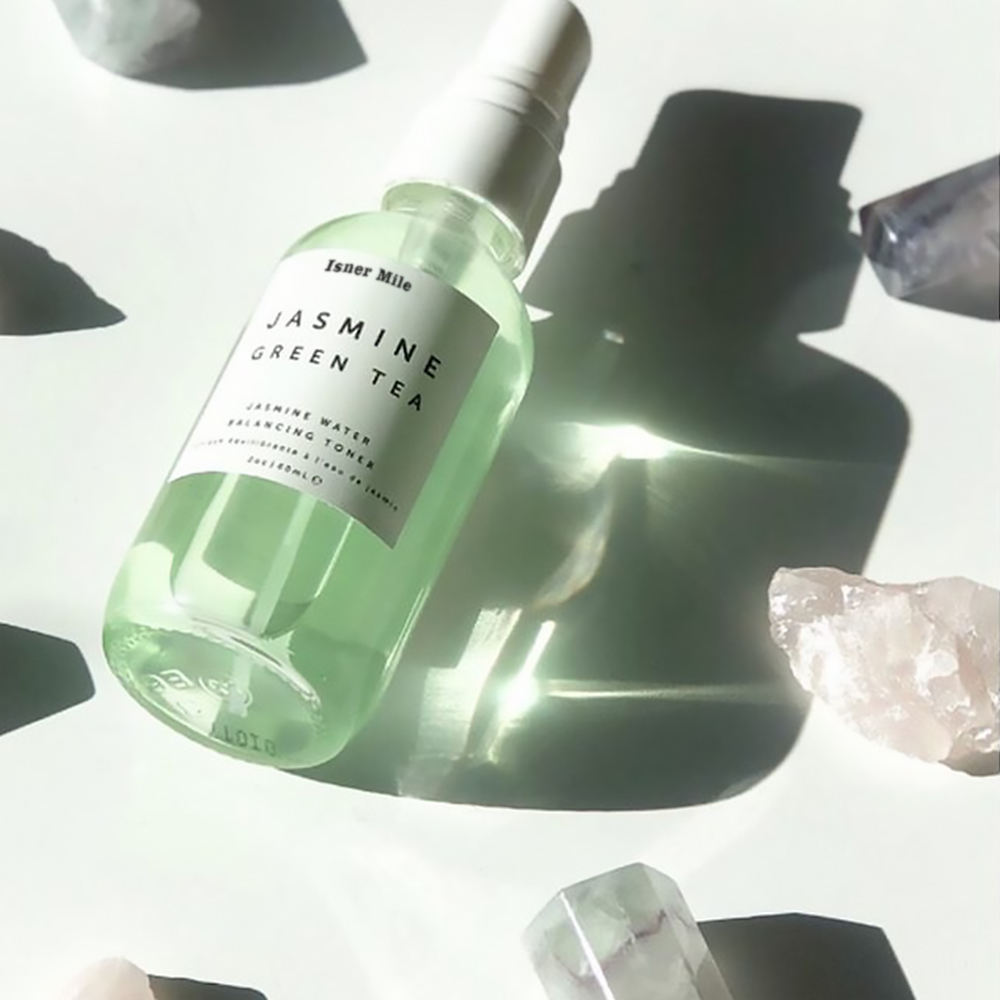 Isner Mile OEM/ODM Private Label Organic Jasmine Green Teal Control Face Toner Spray
