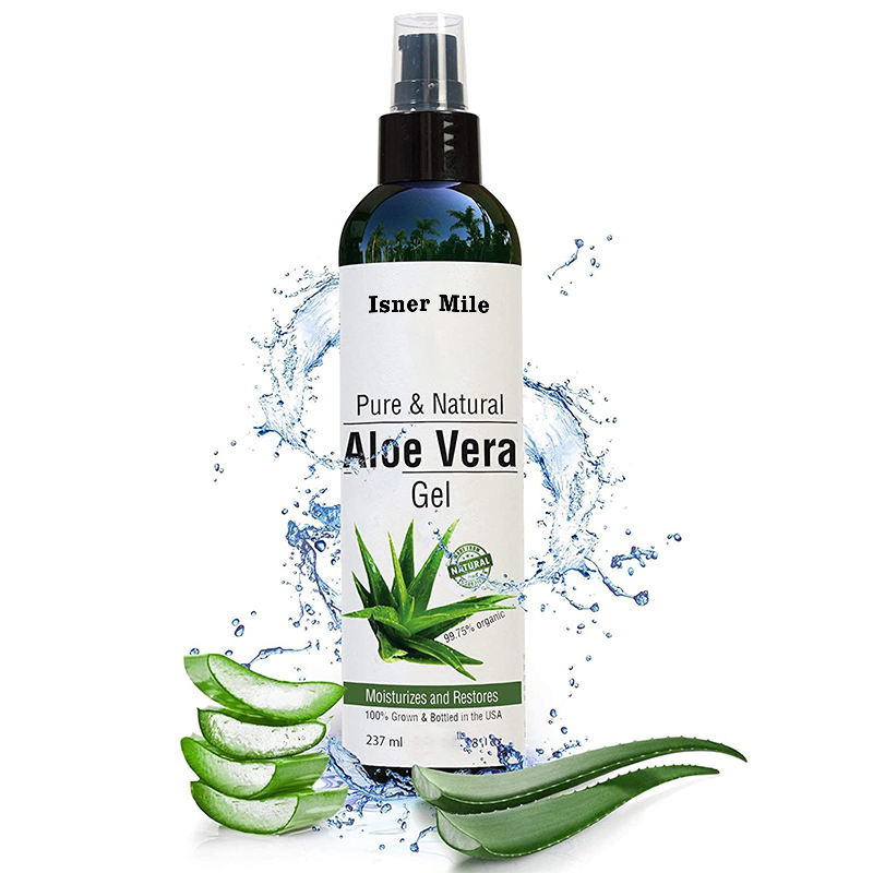 Pure Organic Natural Skin Care Moisturizer Face Soothing Repair Sunburn Aloe Vera Gel