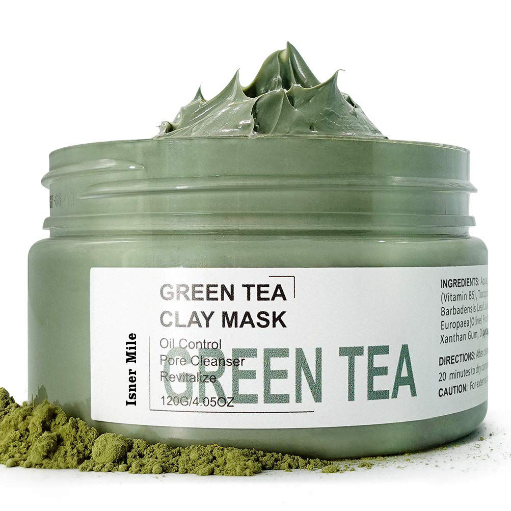 Deep Pore Cleansing Blackhead Remover Clay Mask Pore Minimizer Hydrating Moisturizing Green Tea Facial Mud Mask