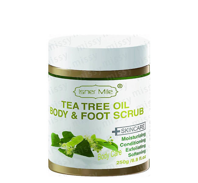 [MISSY] OEM/ODM Private Label Tea Tree Oil Body Foot Scrub Whitening Exfoliating Moisturizing Smoothing Exfoliator Adults Female