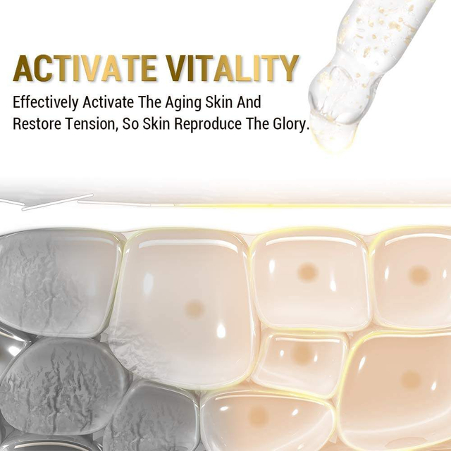 Firming anti-wrinkle face Anti-aging brighten 24K Advanced Gold Serum