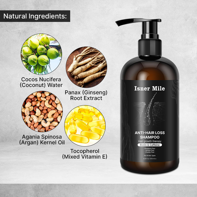 Natural care thicker hair biotin castor growth oil hair loss treatment