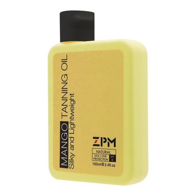 OEM/ODM Private Label Natural Sun Tan Oil Drak Tanning Lotion Mango Tanning Oil SPF6