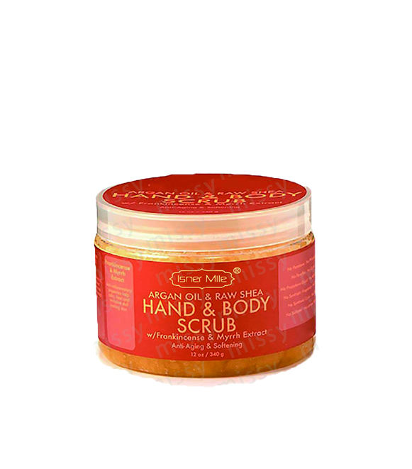 [MISSY] OEM/ODM Private Label Natural Argan Oil Raw Shea Exfoliating Sugar Hand Body Scrub