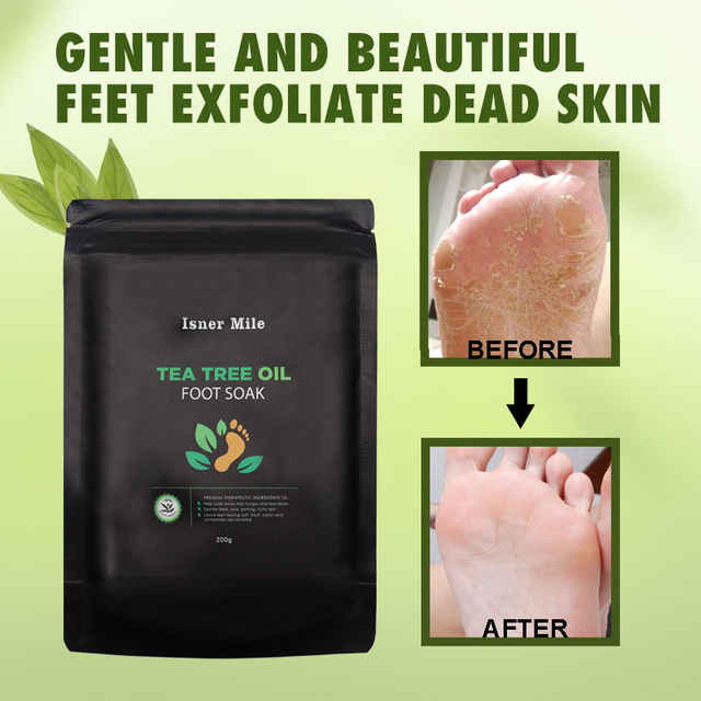 tea tree oil foot soak for gentle and beautiful feet exfoliate dead skin tea lavipeditum mineral salt