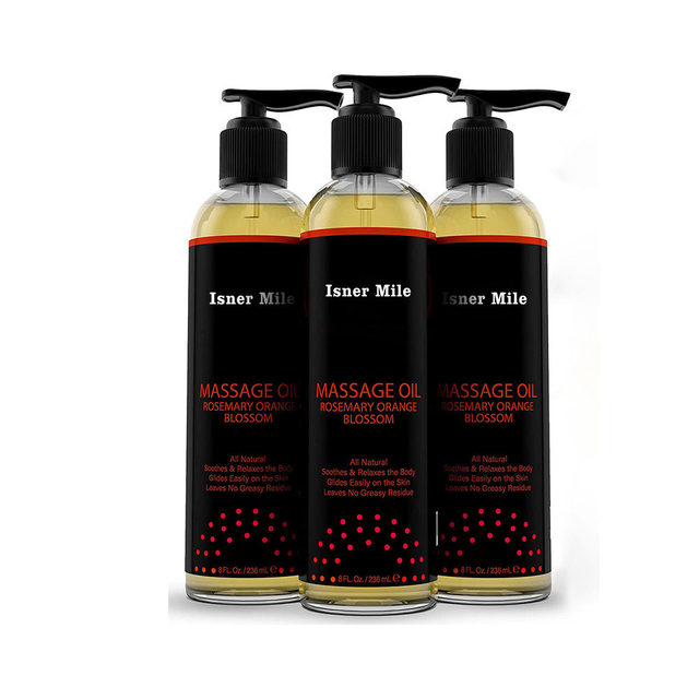 Herbal Enhances Stimulation Body Muscles Rosemary Orange Blossom Massage Oil for Couples