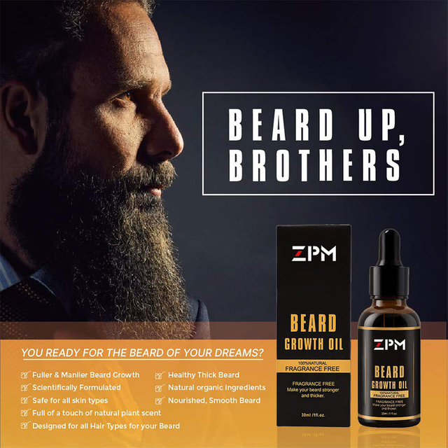 OEM ODM Private Lable Beard Growth Oil Grow Promote Beard Hair Fast Growth Serum