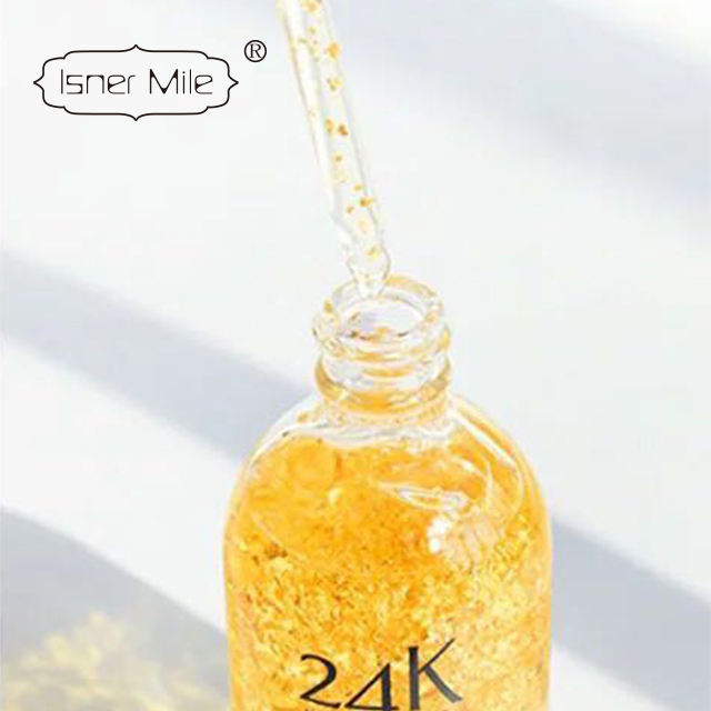 Private label Hyaluronic Acid Collagen 24 K Gold Facial Serum for Anti-aging