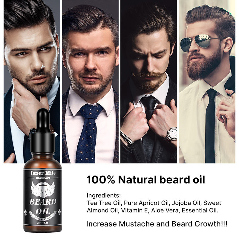 Custom Organic Private Label Mens Beard Care Serum Growth Fast Beard Oil