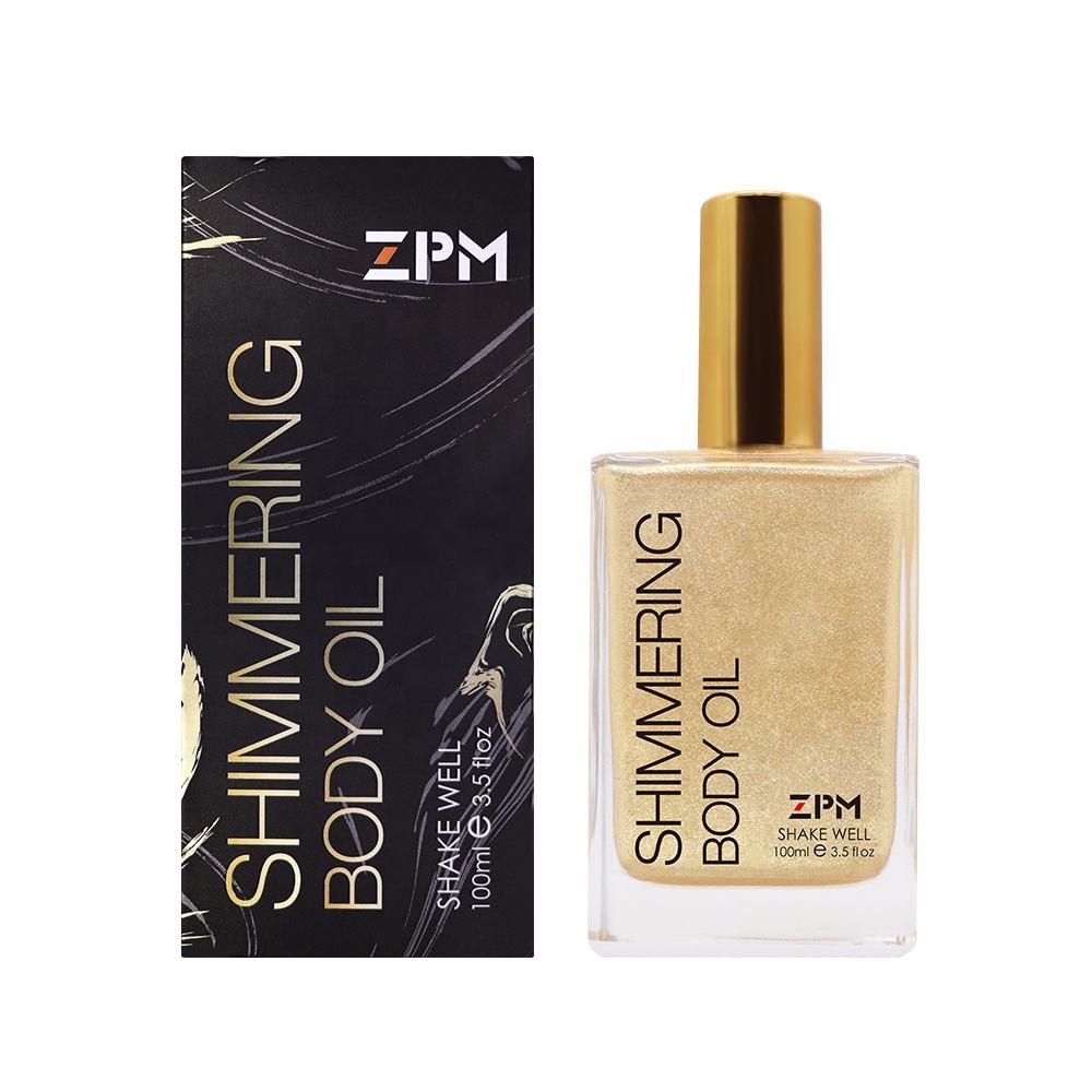 OEM Shimmering Tanning Oil Body Oil Shiny Golden Looking Dark Black Sunshine Oil 100ML