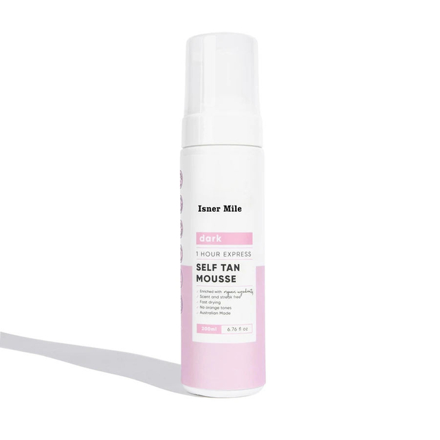 OEM/ODM Private Label Organic Natural Body Fake Bronzer Tan Dark Self Tanner Foam Tanning Mousse