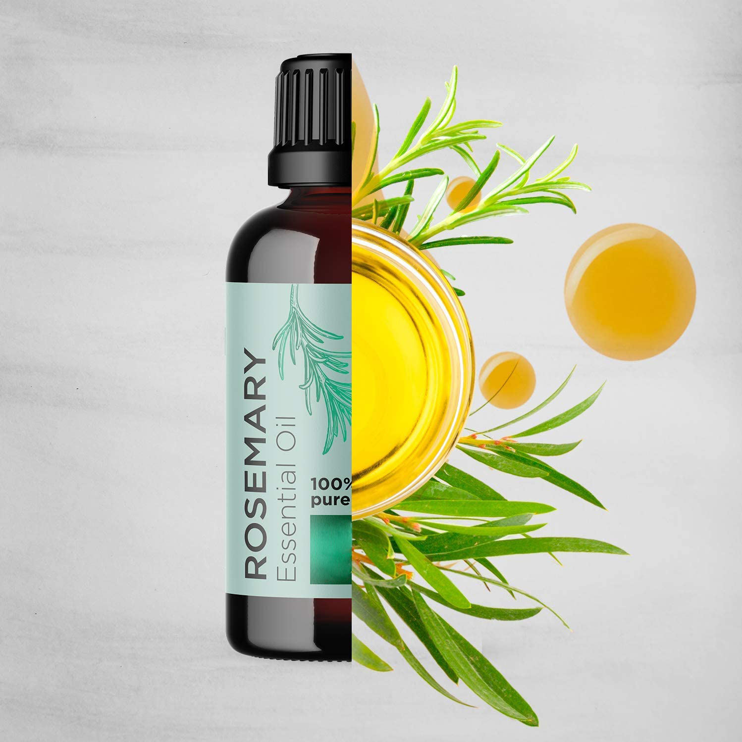 100% Pure Organic Treatment Therapeutic Aromatherapy Massage Herbal Oil Rosemary Essential Oil
