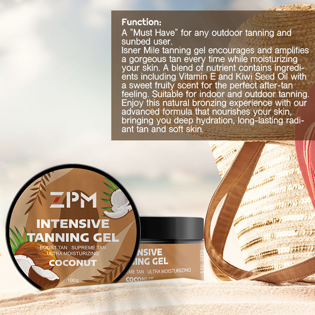 Natural Organic Custom Long Lasting Deep Skin Tone Body Bronzer Butter Tanning Gel