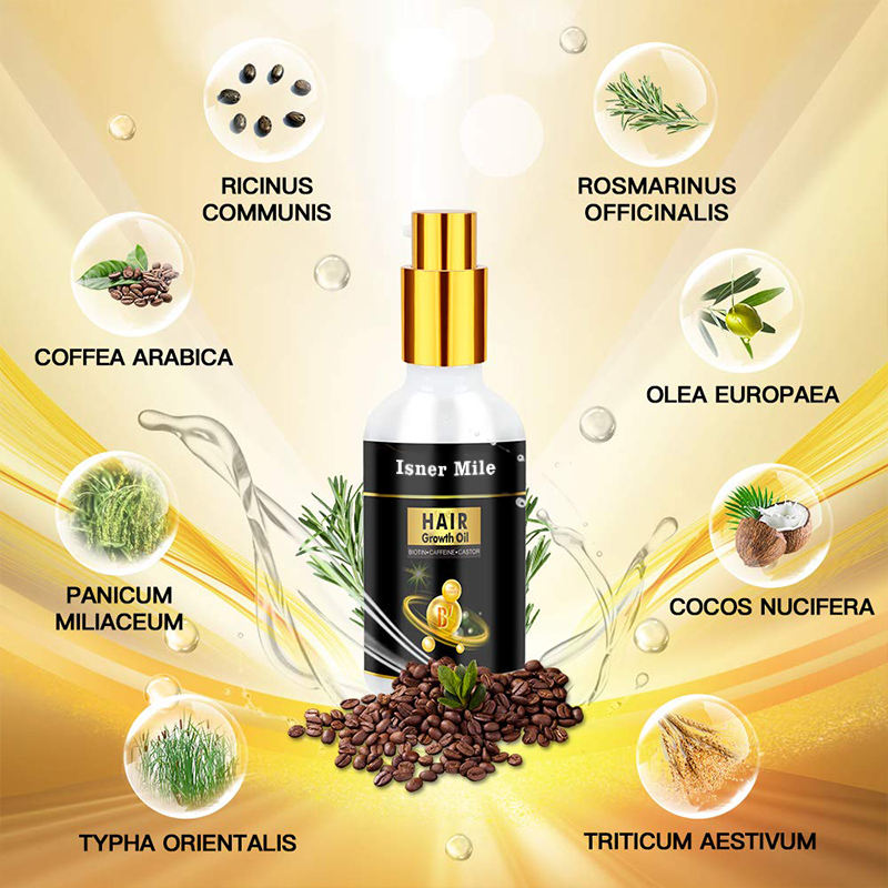 Private Label Organic Argan Oil Strenthening Repair Blueberry Extract Hair Growth Oil Serum
