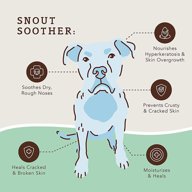 Natural Organic Snout Soother Dog Nose Balm Dog Balm for Paws Nose Moisturizes Soothes Dry Cracked Noses