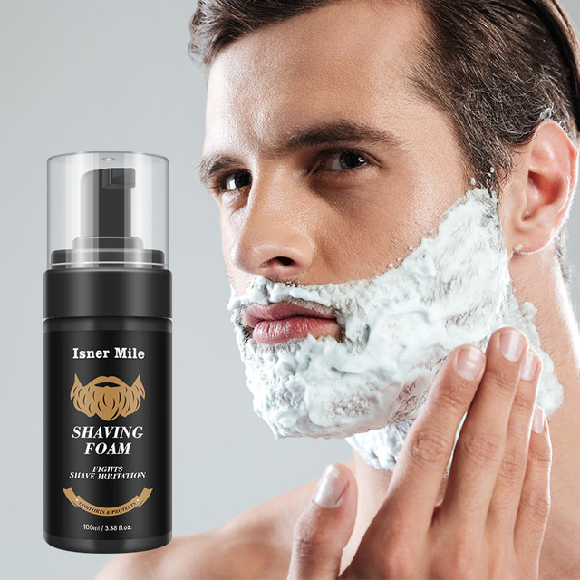 Organic Natural Men Shave Foam For Face Skincare Beard Shaving Beard foam
