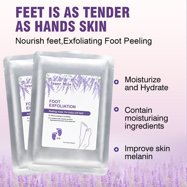 OEM Organic Feet Peeling Mask Remove Dead Skin Foot Mask Peel Exfoliating Foot Skin Care Feet Mask