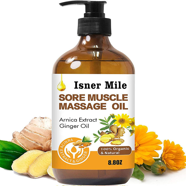 Ginger Oil Warming Relaxing Essential Oils Spa Sore Muscle Massage Body Oil