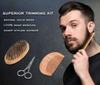 Isner Mile Beard Kit for Men Grooming & Trimming Tool Complete Set with Oil Balm Scissors Balm Comb Brush