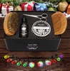 Isner Mile Beard Kit for Men Grooming & Trimming Tool Complete Set with Oil Balm Scissors Balm Comb Brush