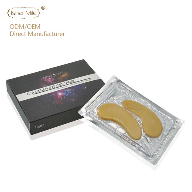 [MISSY] OEM/ODM Private Label 10pairs/Box Collagen Eye Gel Mask 24K Gold Crystal Eye Careb Gel Patch Mask