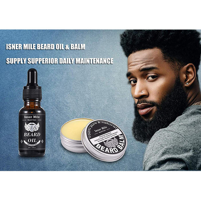 Best Men's Beard Grooming Kit 4pcs Beard Care Gift Set Beard Shampoo & Conditioner,Growth Oil, Balm