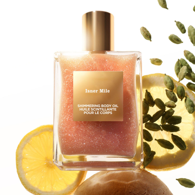 Isner Mile OEM/ODM Private label Shimmering Sun Tan Shimmering Rose Gold Body Oil of Skin Care Moisturizer