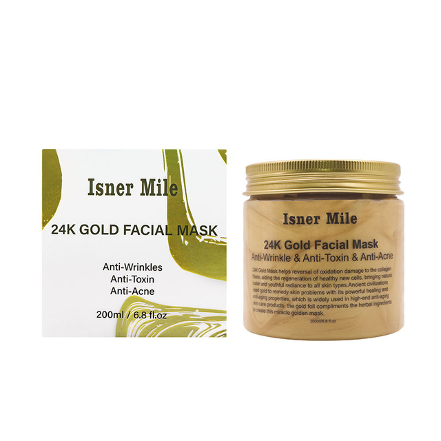 24K Gold Facial Mask Collagen Crystal Peel Off Anti-aging 200ml OEM /In Stock