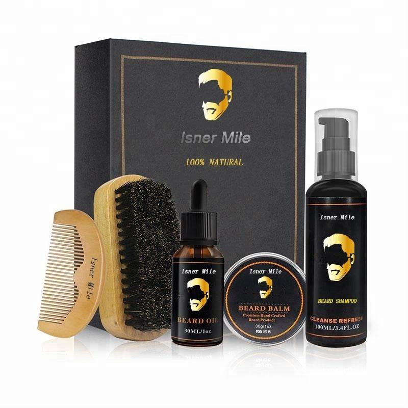 [MISSY]OEM/ODM Private Label 100% Natural Beard Grooming Kit Beard Growth Gift Sets for Men/Dad/Husband