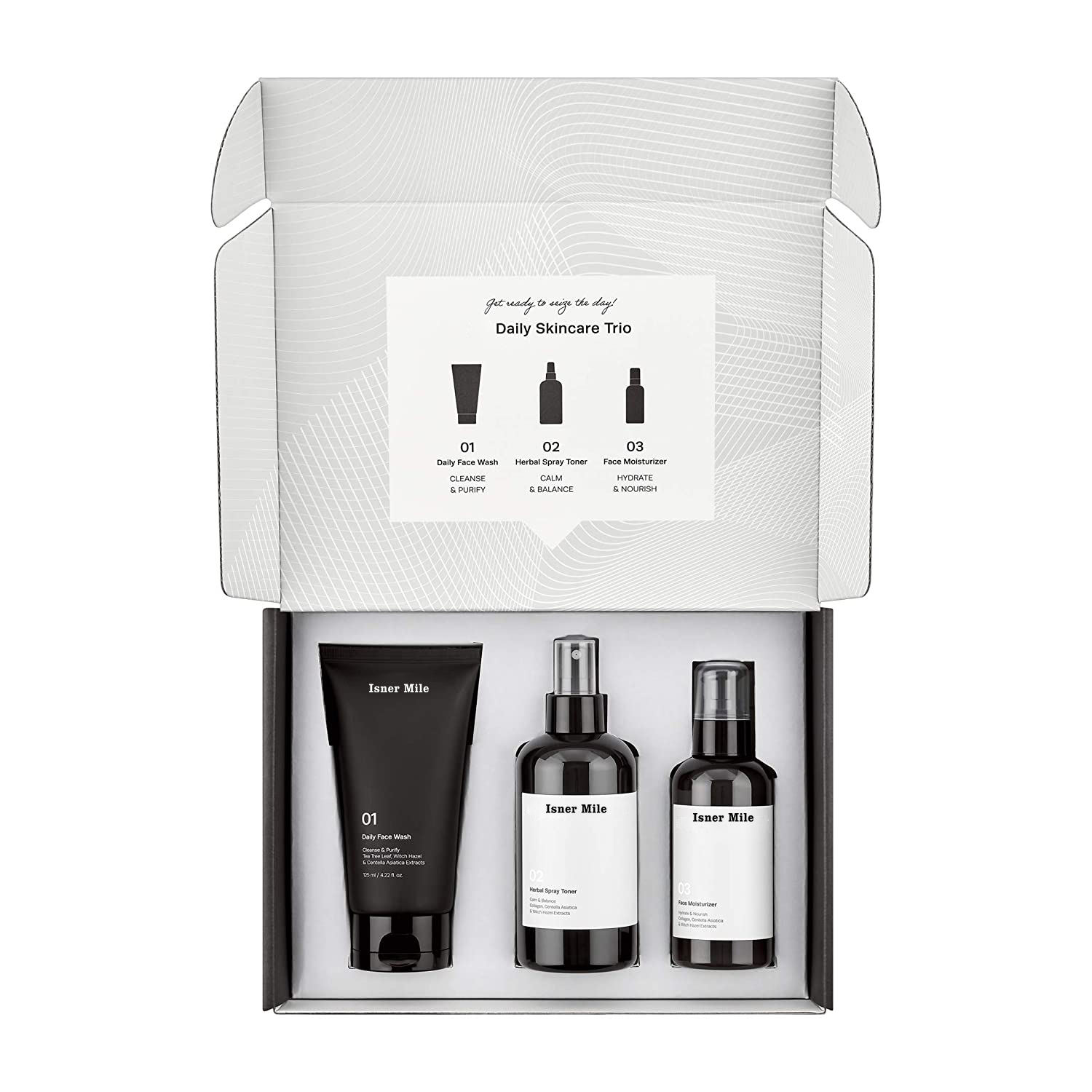 OEM/ODM Private Label Moisturizing Anti Aging Anti Acne Mens Skin Care Products Facial Treatment Set