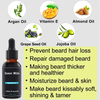 Stimulate Promote Beard Mustache Oil Balm Comb Beard Growth Roller Kit set