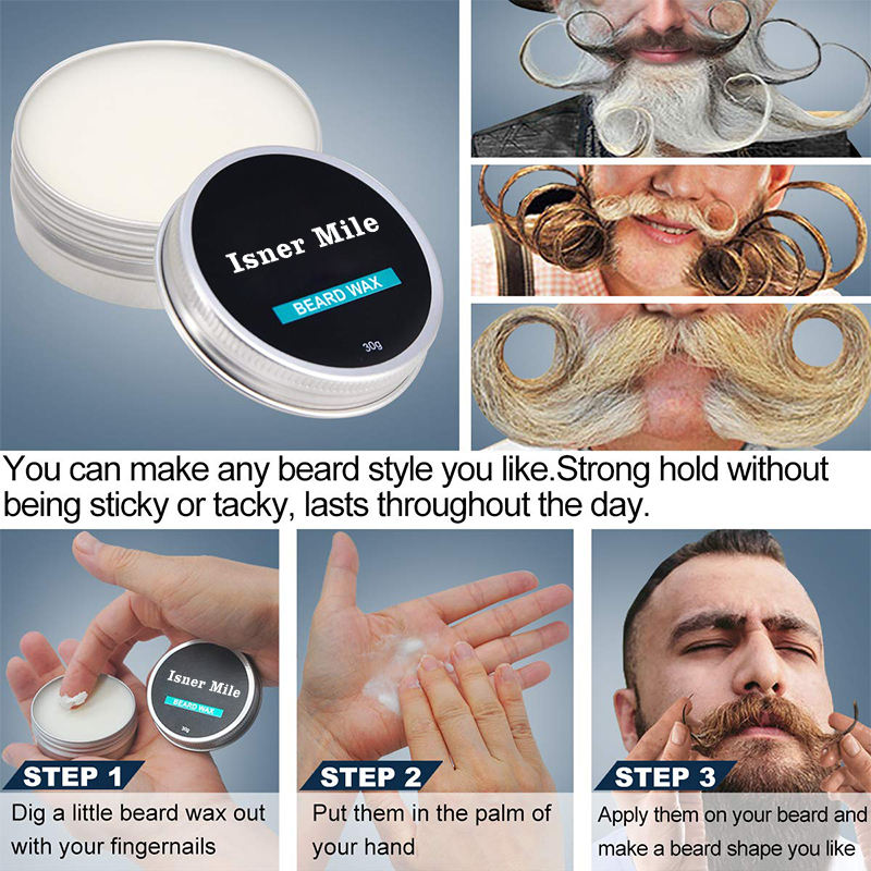 Stimulate Promote Beard Mustache Oil Balm Comb Beard Growth Roller Kit set