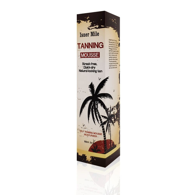 OEM/ODM Deep Dark Vegan Tanning Mousse Sun Tanning Foam Self Tanner
