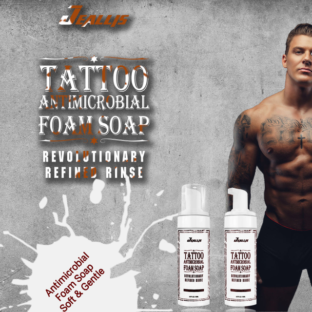 OEM Tattoo Deep Cleansing Brightening Custom Aftercare Foam Soap Tattoo Aftercare Moisturizing Soap