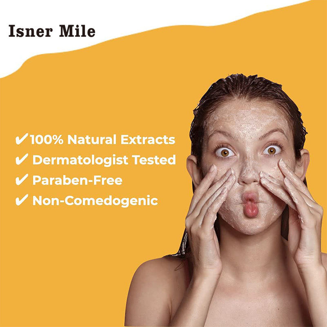 Factory direct green tea facial scrub deep cleansing pores and blackheads removal facial scrub