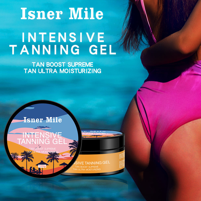 Private Label Natural Dark Suntan Intensive Tanning Cream Sun Tan Lotion Accelerate Gel for Sunbed