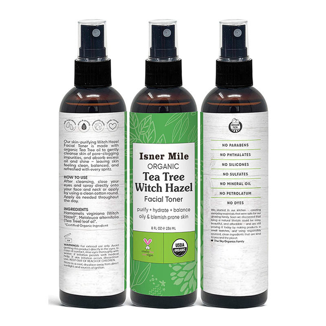 Wholesale Anti Aging Moisturizing Vegan Organic Whitening Skin Care Organic Skin Toner Face Water