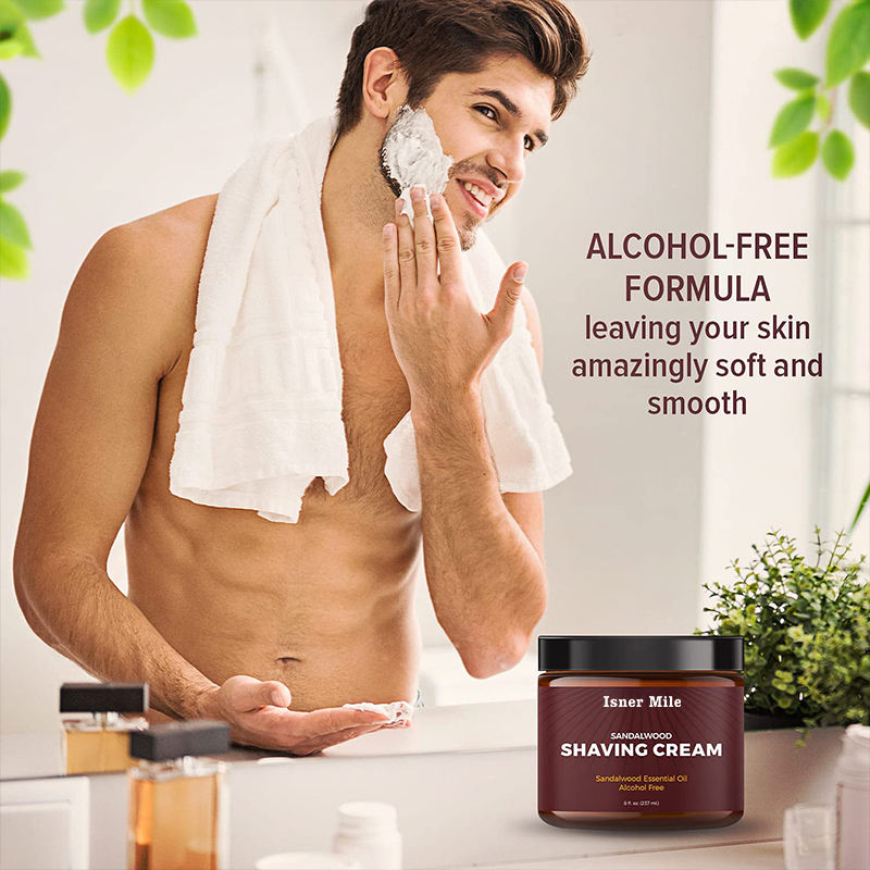 Organic Natural Men Shave Soap Foam For Face Skincare Beard Shaving Cream