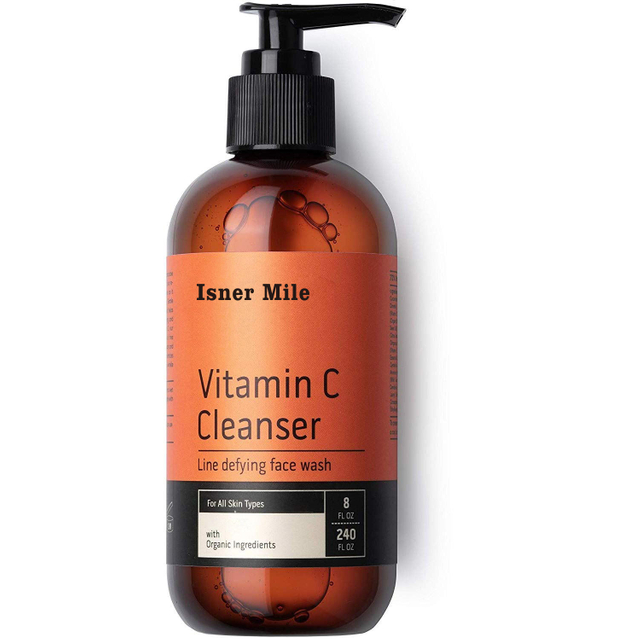 Isner Mile OEM/ODM Private Label Vitamin C Face Wash Anti-Aging Pore Dark Circles Spots Fine Skin Cleanser