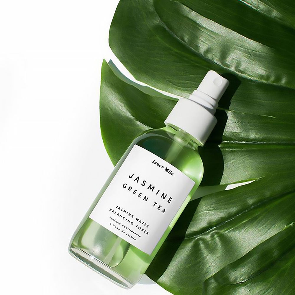 Isner Mile OEM/ODM Private Label Organic Jasmine Green Teal Control Face Toner Spray
