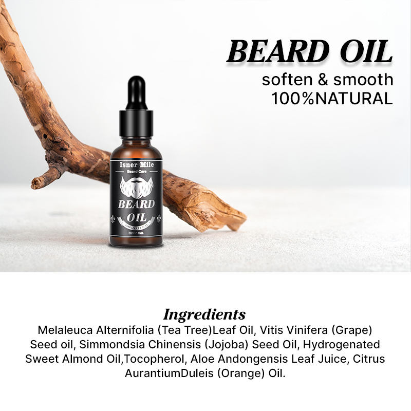 Custom Organic Private Label Mens Beard Care Serum Growth Fast Beard Oil