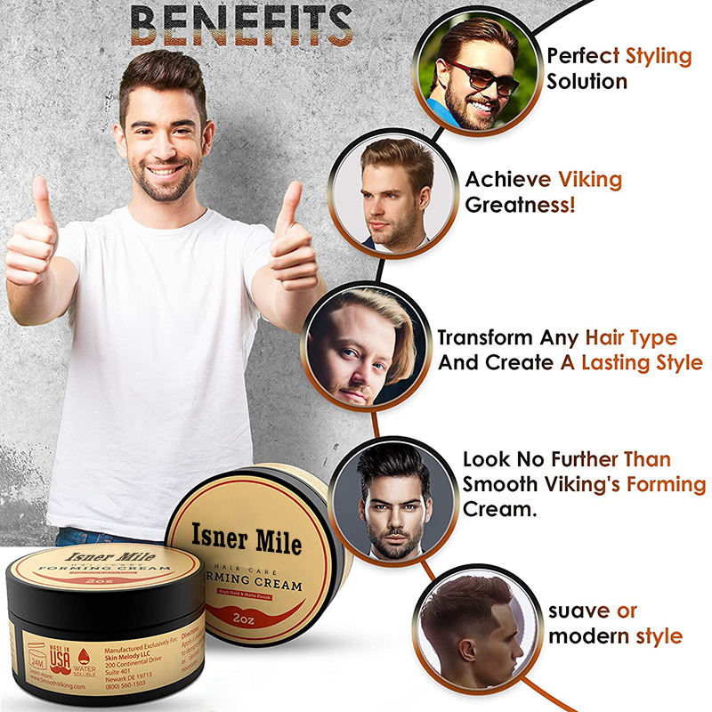 Oem odm private label hair care moisturizing cream styling hair pomade wax for men