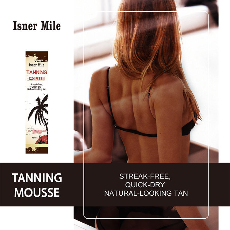 Organic Vegan Dark Self-tan Foam Sunless Tanning Glow Mousse