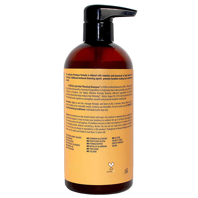 Shampoo Treatment for Anti-Hair Loss,Contains Vitamin E& Argan Oil for Hair Regrowth