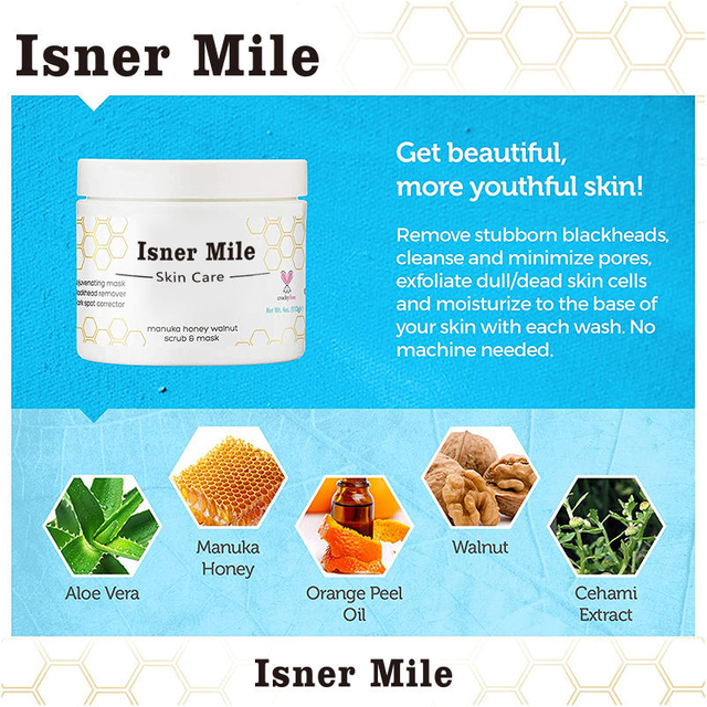 Natural Facial Exfoliating Body Scrub Organic Deep Cleansing Moisturizing Body Facial Scrub