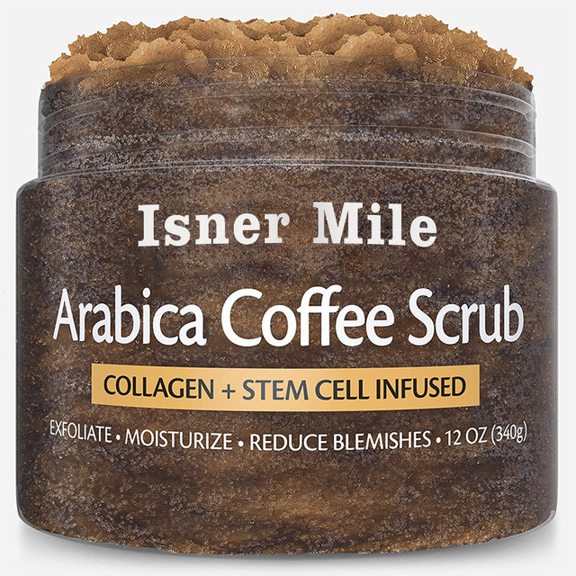 Natural Extract Vegan Bath Cleansing Whitening Organic Exfoliating Body coffee scrub