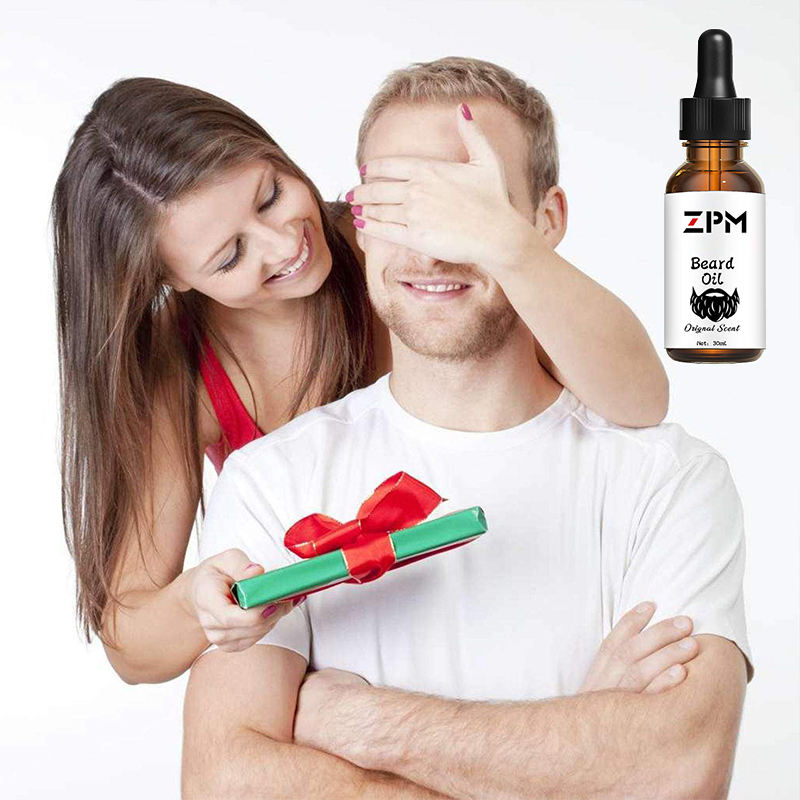 Custom logo 100% natural sandalwood scent beard oil for mens beard growth oil