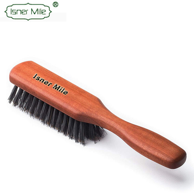 Best Beard Brush 100% Boar Bristle Beard Care OEM ODM Private Label Medium Firmness Great for Beards & Hair OEM Waterproof