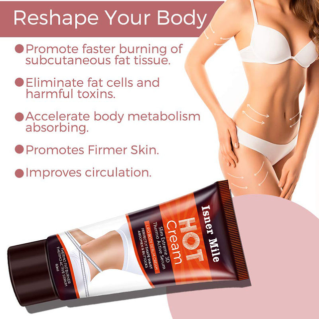 Body Fat Burning Massage Gel Hot Sweat Cream Enhancer Cellulite Slimming Firming Cream