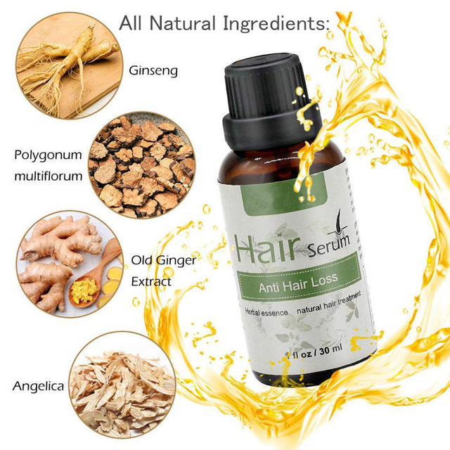 Herbal Men Women Anti Hair Loss Treatment Spray hair growth regrowth serum